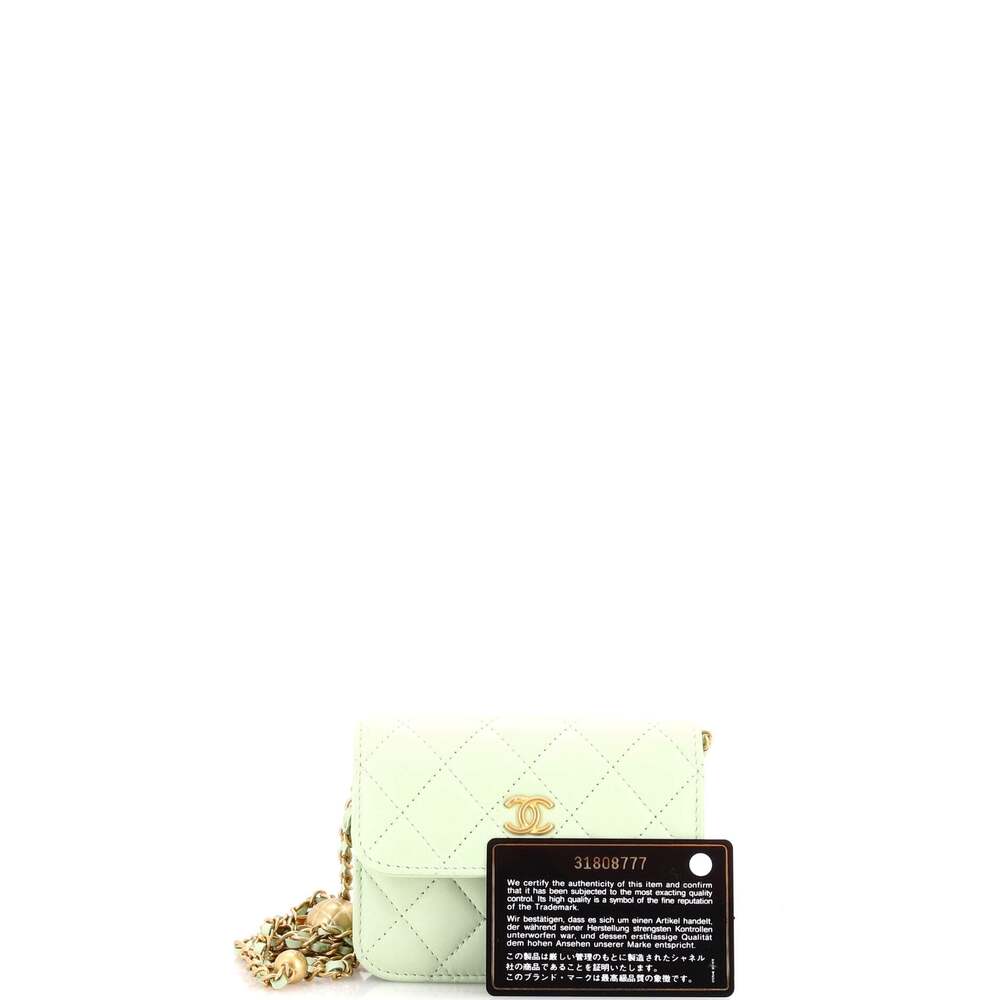 Chanel Pearl Crush Flap Clutch With #233848C27B - Picture 2 of 7